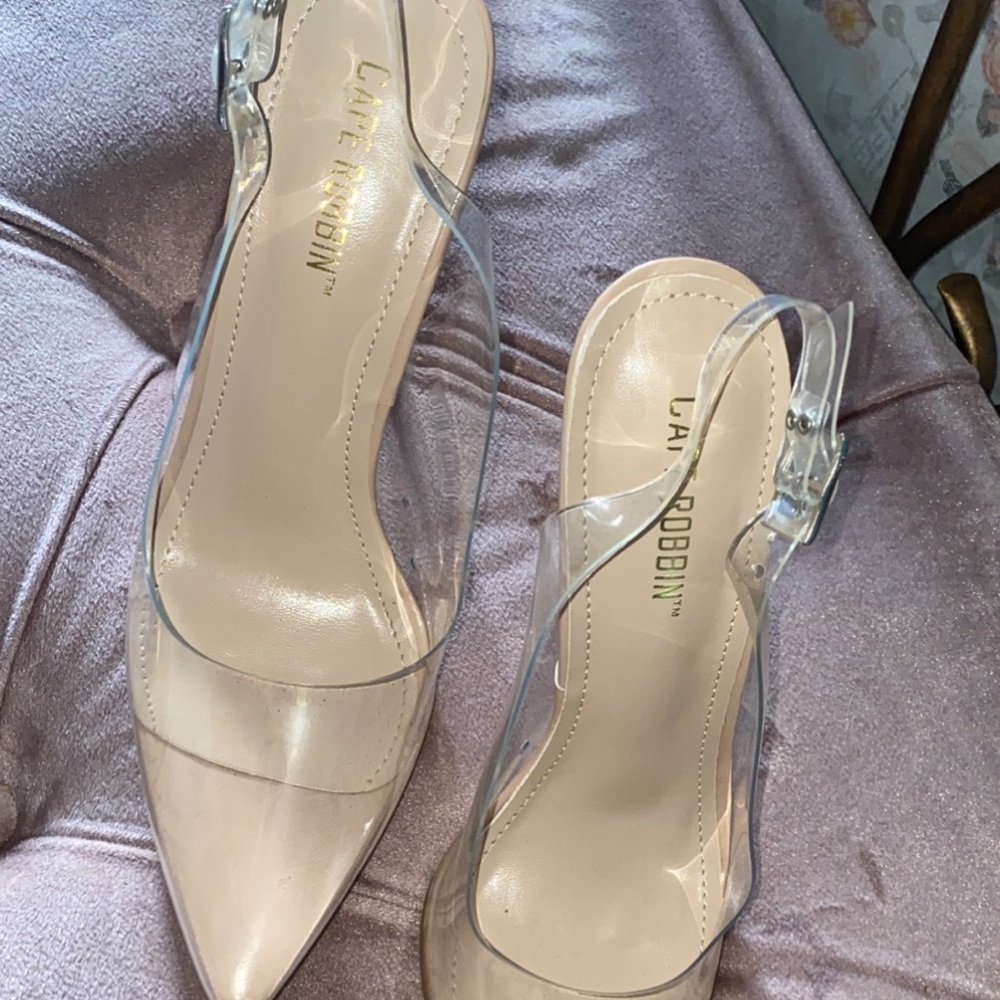 Clear heels
